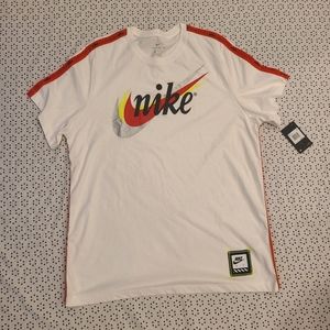 NWT Nike White with Red Sportswear Shirt
